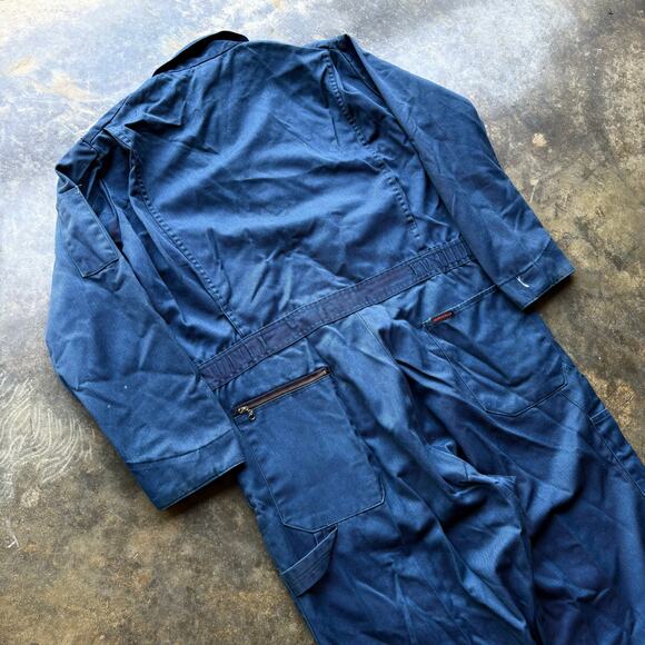 Vintage 60s 70s Blue Dickies‎ Coveralls xl - Picture 8 of 9
